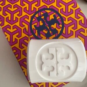 Tory Burch white cuff bracelet